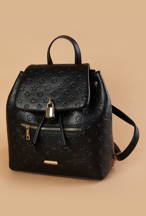 GINGER Embossed Design Backpack