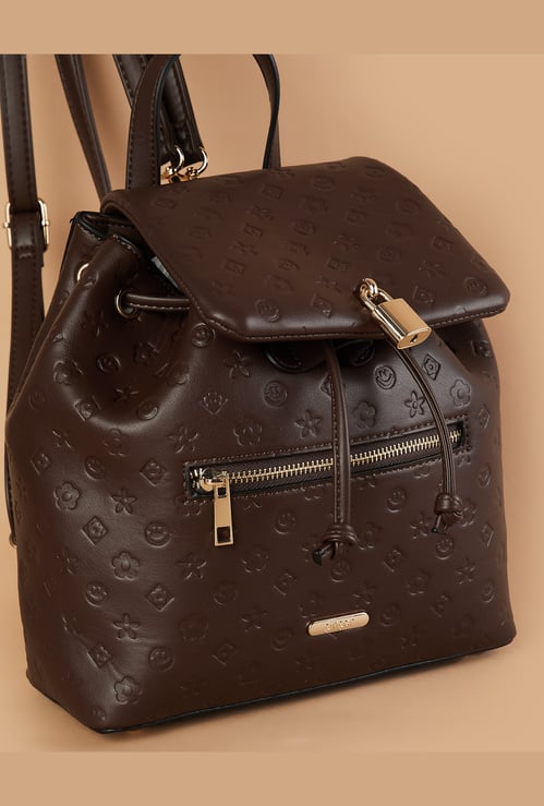 GINGER Embossed Design Backpack