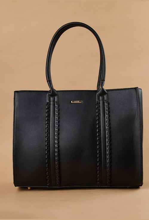 CODE Laptop Bag with Whipstitch Detailing
