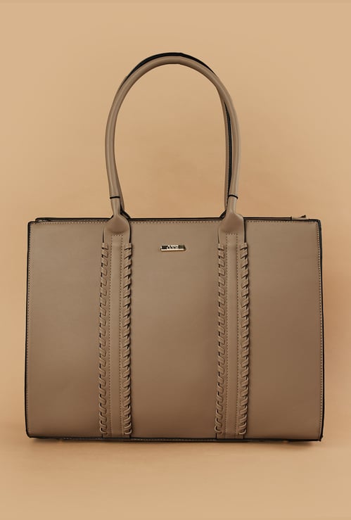 CODE Laptop Bag with Whipstitch Detailing