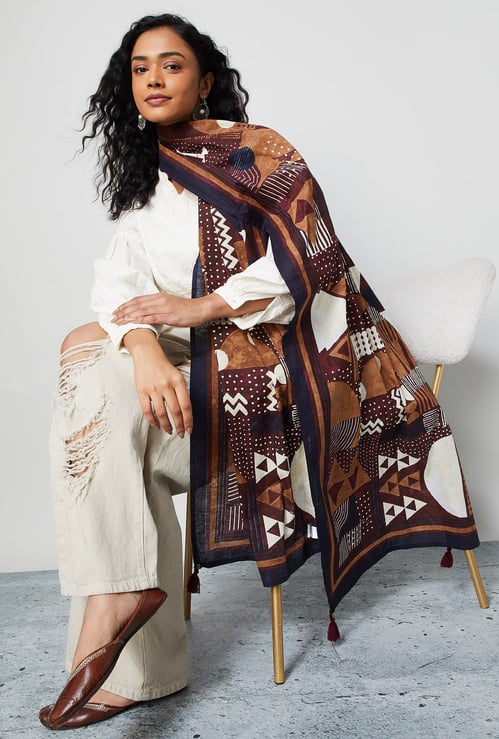 MELANGE Printed Dupatta