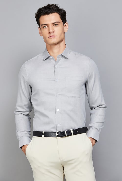 LOUIS PHILIPPE Textured Classic Fit Formal Shirt