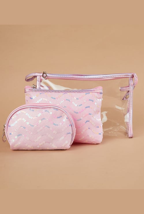 GINGER Embellished Vanity Pouch - Pack of 3