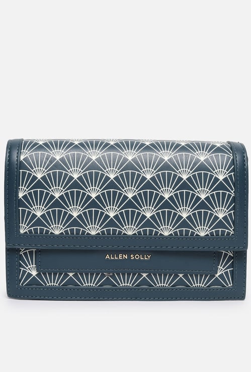ALLEN SOLLY Geometric Print Sling Bag