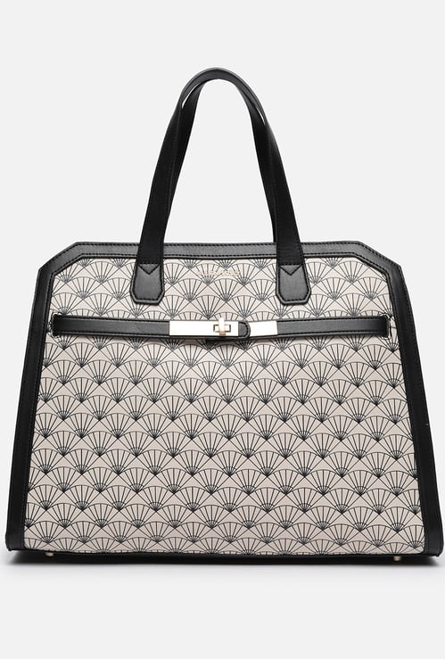 ALLEN SOLLY Geometric Print Laptop Bag