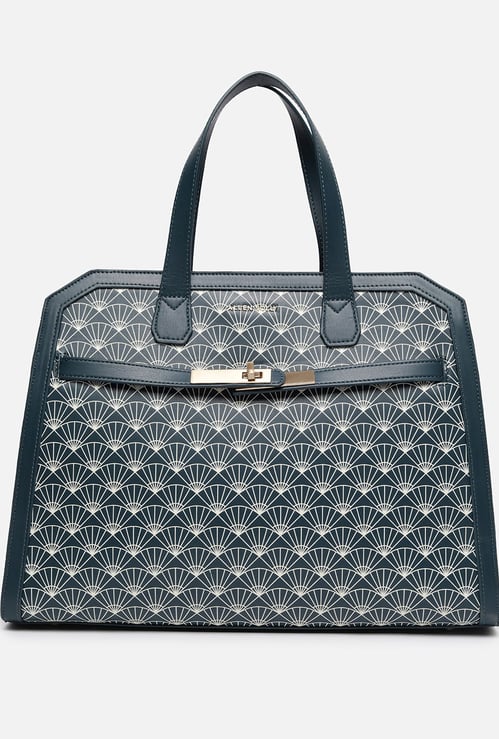 ALLEN SOLLY Geometric Print Laptop Bag