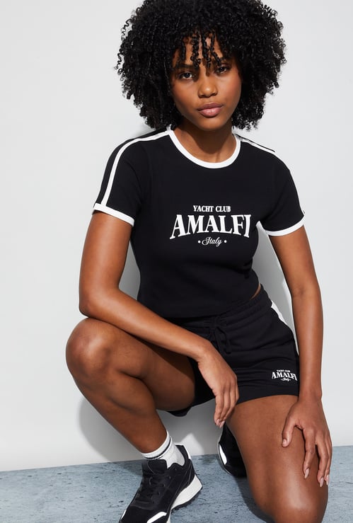 KAPPA Printed Crop T-shirt