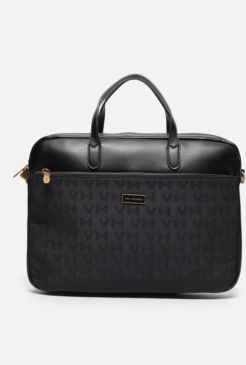 VAN HEUSEN Monogram Print Laptop Bag