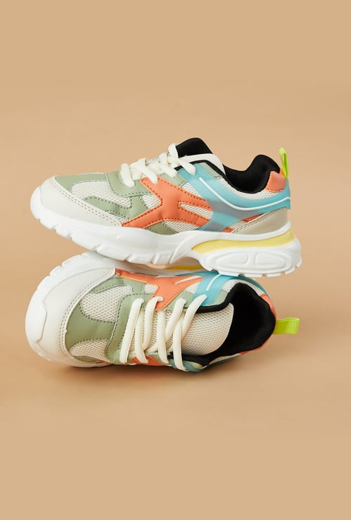 FAME FOREVER Boys Contrast Overlay Sneakers