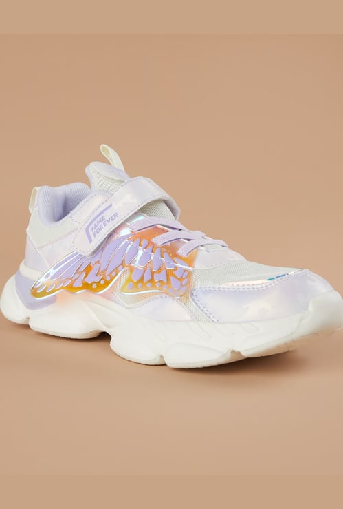 FAME FOREVER Girls Butterfly Sneakers