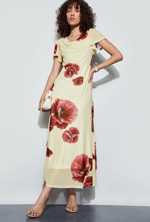 CODE Floral Print Maxi Dress
