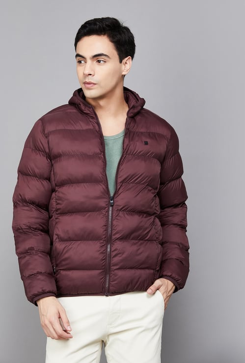 ALLEN SOLLY Quilted Bomber Jacket