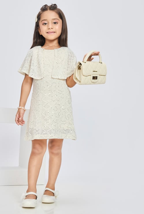 PEPPERMINT Girls Sequinned A-line Dress
