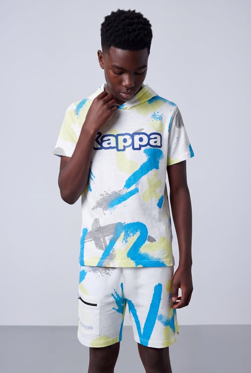 KAPPA Boys Graphic Print Hooded T-shirt