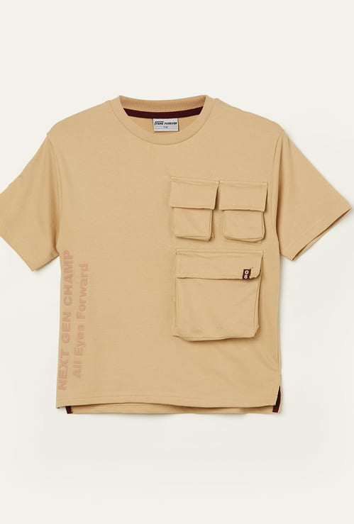 FAME FOREVER Boys Pocket Detail T-shirt