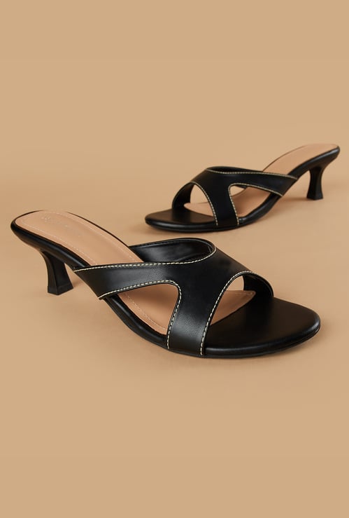 GINGER Solid Kitten Heels