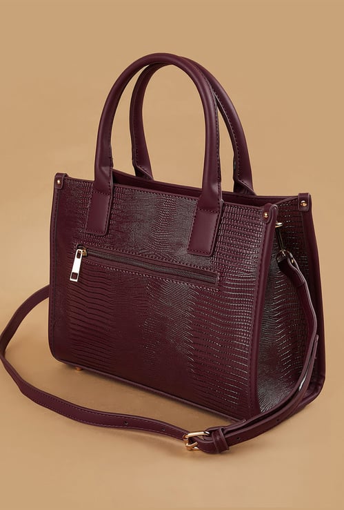 CODE Embossed Handheld Bag