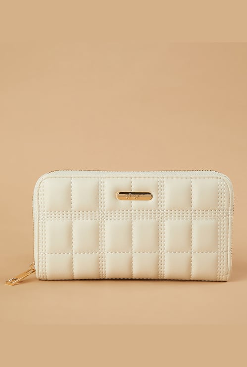 GINGER Quilted Zip-Around Wallet