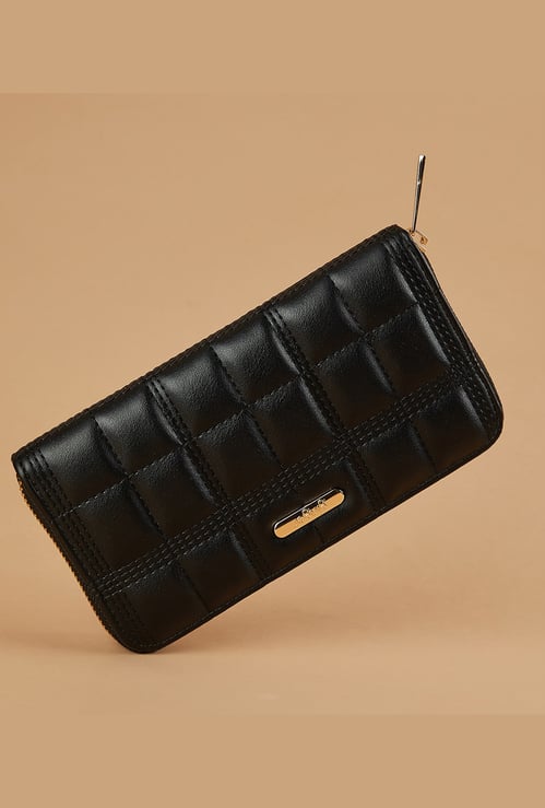 GINGER Quilted Zip-Around Wallet