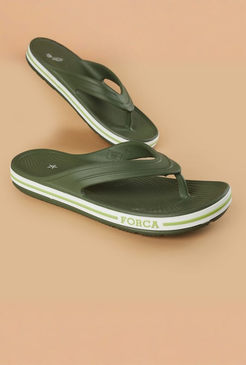 FORCA Textured V-Strap Flip Flops