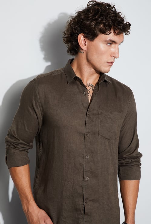 CODE Solid Regular Fit Shirt