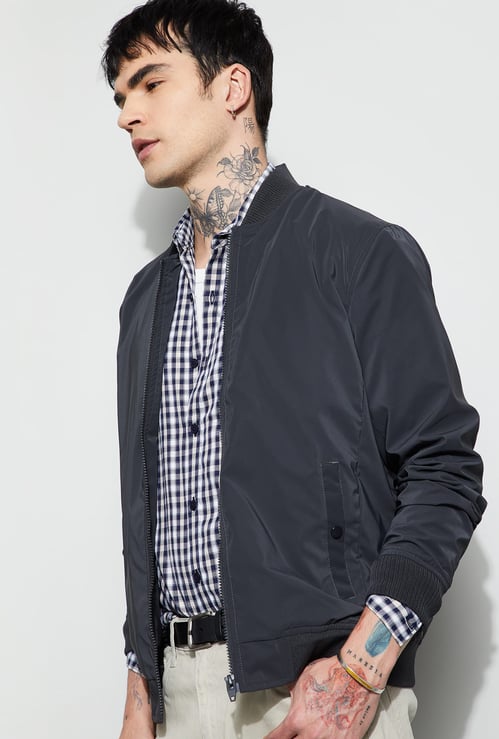 FAME FOREVER Solid Bomber Jacket