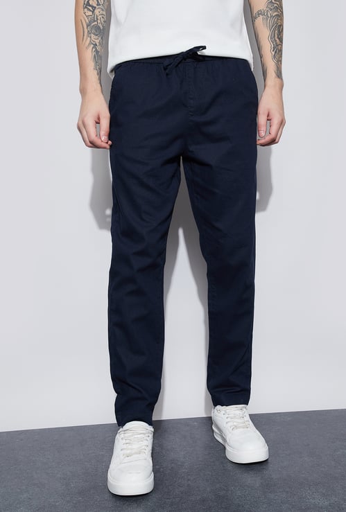FAME FOREVER Solid Regular Fit Trousers