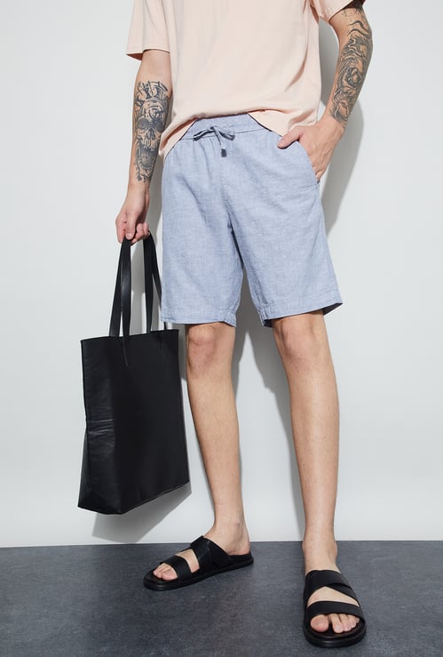 FAME FOREVER Solid Regular Shorts