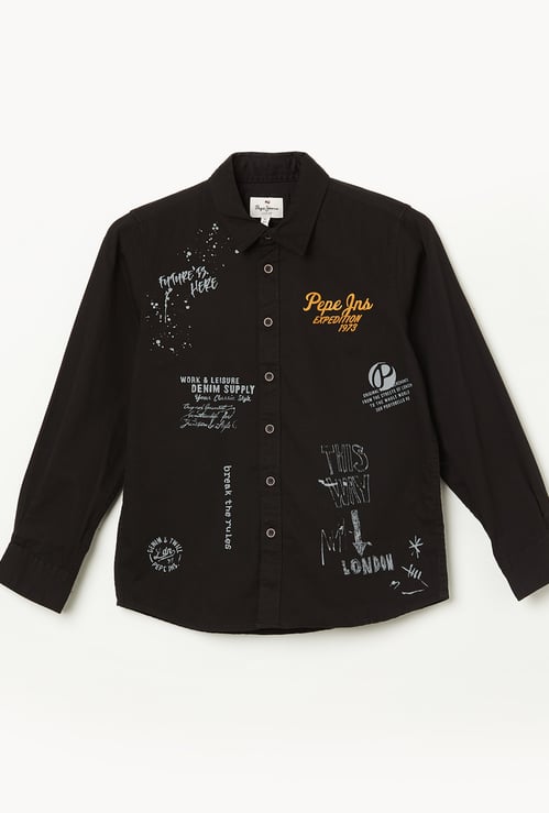 PEPE JEANS Boys Printed Shirt