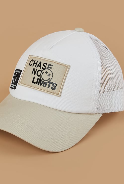 SW SMILEY Printed Applique Baseball Cap