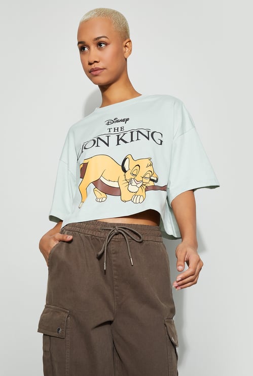 GINGER Lion King Boxy Crop T-shirt