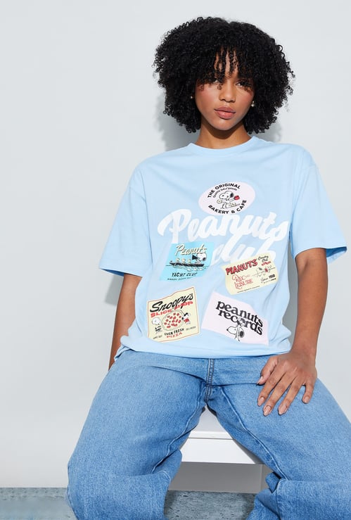 GINGER Peanuts Drop Shoulder T-shirt