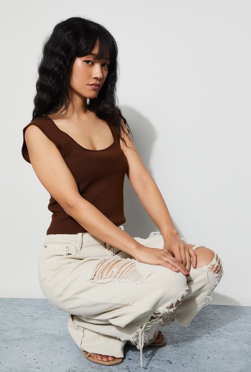 GINGER Knit Sleeveless Top