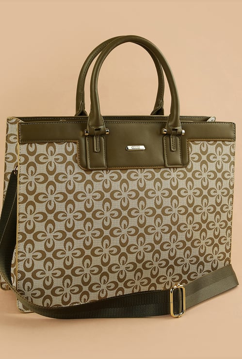 CODE Floral Print Laptop Bag