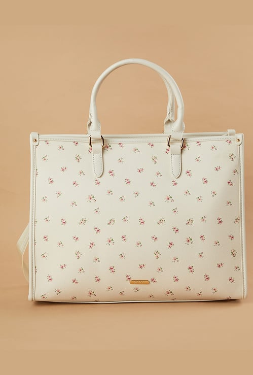 GINGER Floral Print Laptop Bag