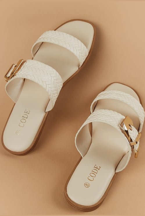 CODE Herringbone Patterned Flats