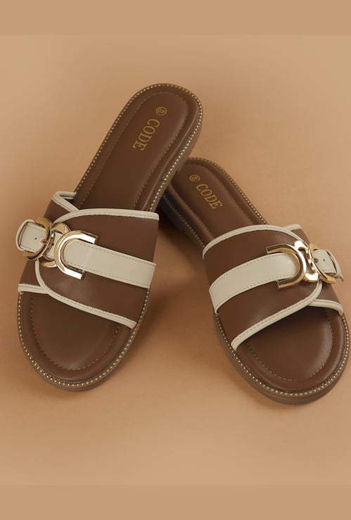 CODE Buckle Accent Flats