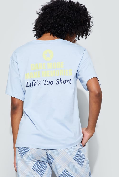 GINGER Printed Loungewear T-shirt