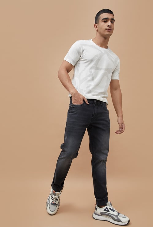 FORCA Washed Slim Crop Fit Jeans