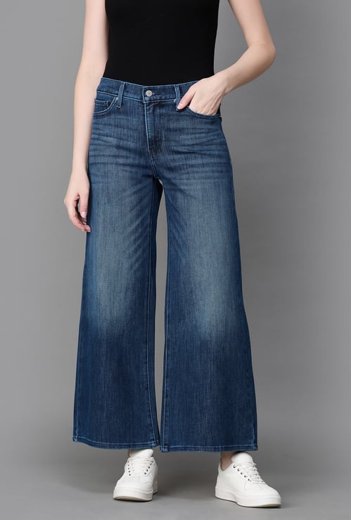 LEVI'S Darkwashed 318 Flared Fit Jeans