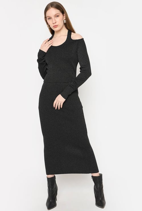 MADAME Shimmer Ribbed Co-Ord Set