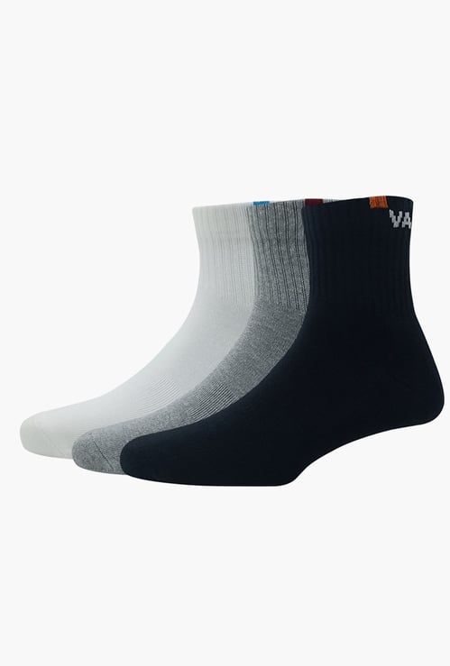 VAN HEUSEN Solid Ankle Length Socks - Pack of 3