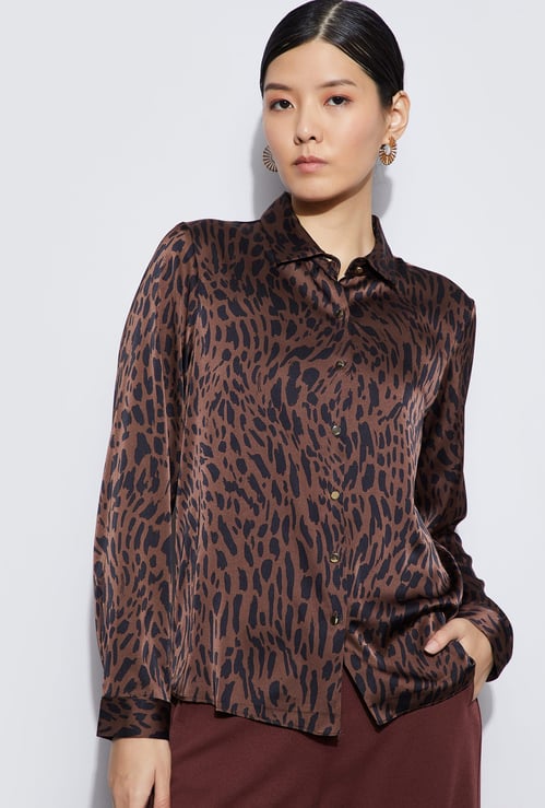 CODE Printed Regular Fit Shirt