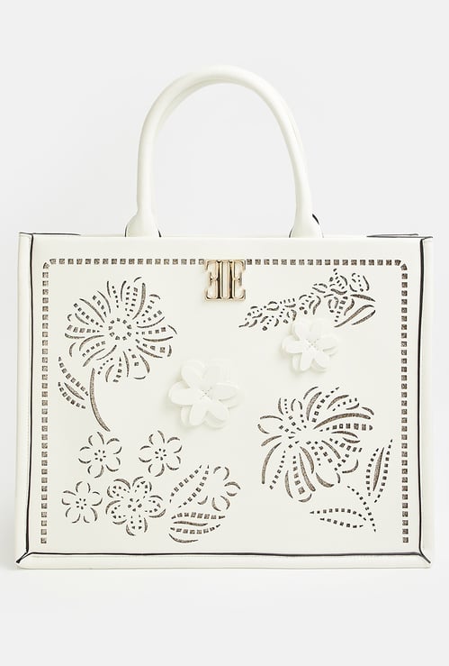ELLE Cut-Out Detail Handheld Bag