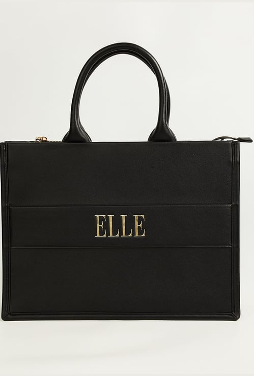 ELLE Solid Handheld Bag
