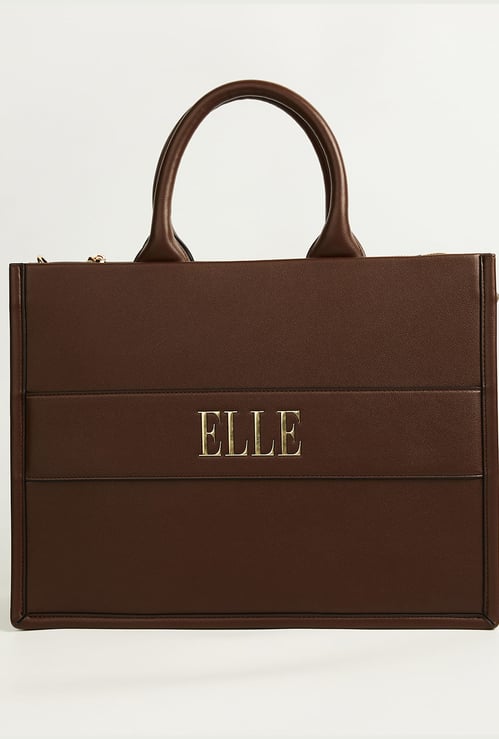 ELLE Solid Handheld Bag