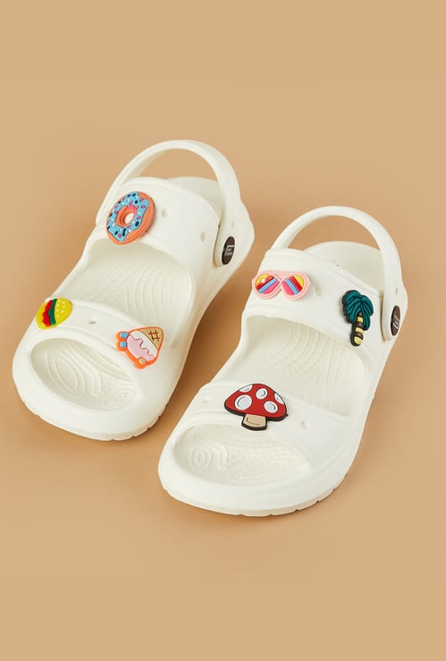 FAME FOREVER Girls Charm Detail Sandals