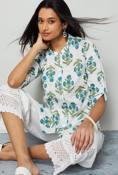 MELANGE Floral Print Kurti