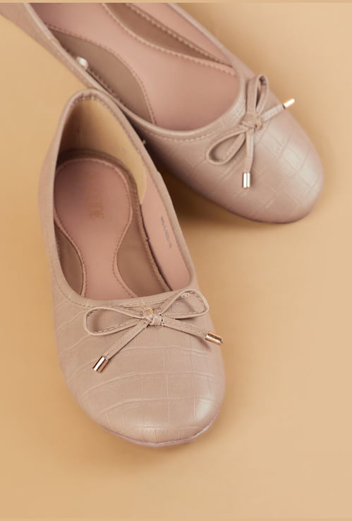 CODE Bow-Detailed Ballerinas