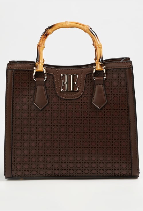ELLE Embossed Handheld Bag